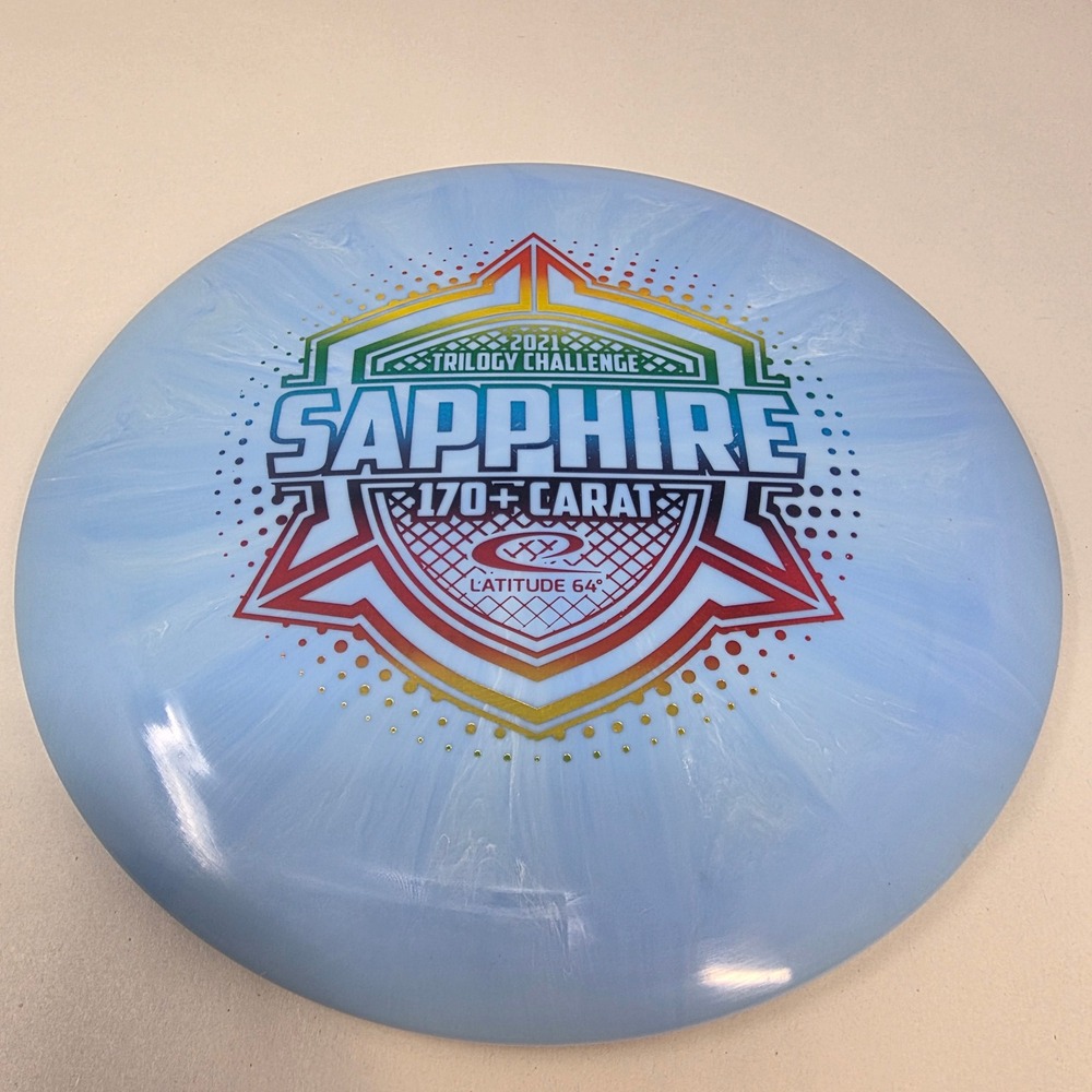 Latitude 64 Sapphire Disc Golf Driver 2021 Trilogy Challenge Blue 170+g EXC